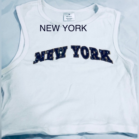 🔥NEW YORK🔥CROPPED TANK TOP🔥MEASUREMENTS IN PICS🔥 - Picture 6 of 10
